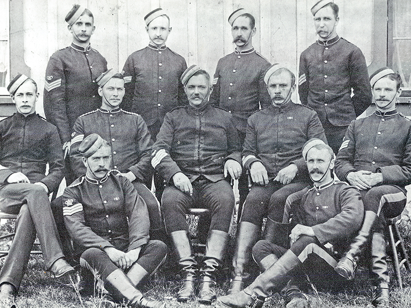 sergeant's group, fort macleod 1890, fort museum nwmp, first nations interpretive centre,  rcmp march west 1876, how the RCMP started, mounted police origin, history of rcmp, horses in the rcmp