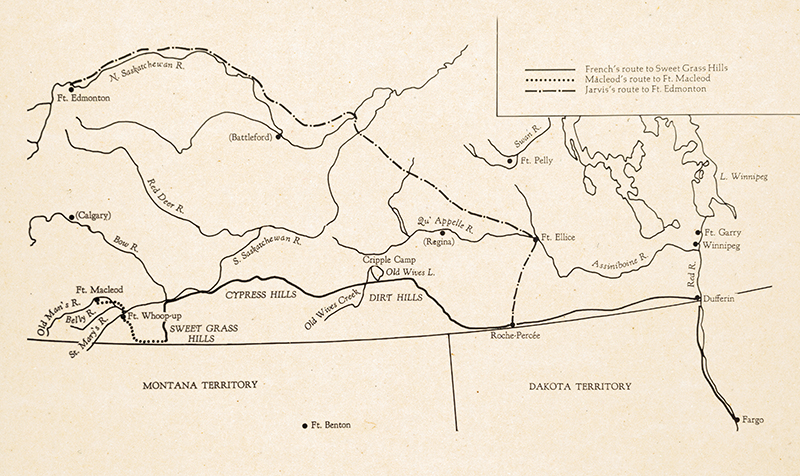 rcmp march west 1876 map of route, how the RCMP started, mounted police origin, history of rcmp, horses in the rcmp