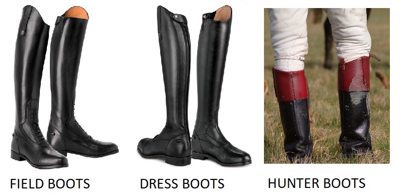 types of horse riding boots, picking a boot for riding horses, english boots, western boots, field boots, dress boots, dressage boots, hunt boots, paddock boots, wellies, muck boots, western boots, tall boots, riding boots