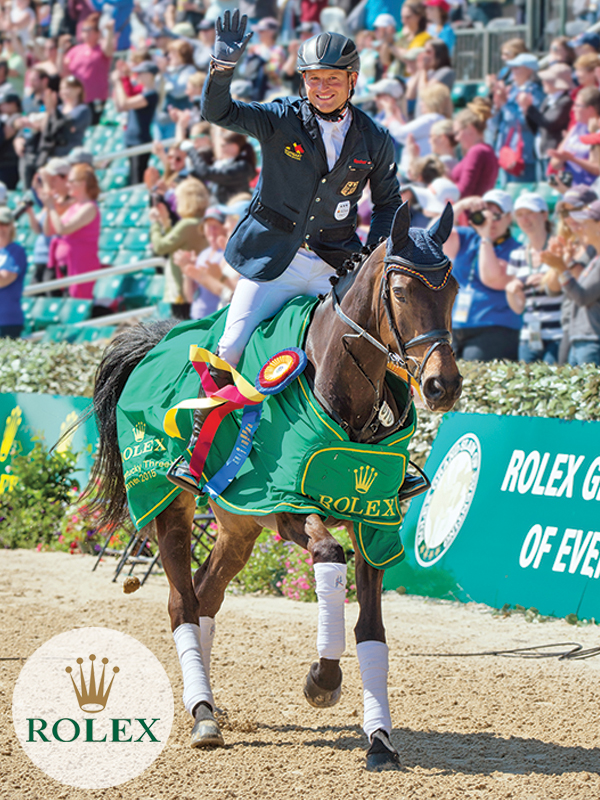 michael jung show jumper, rolex horse show jumping, horses in marketing, commercials with horses