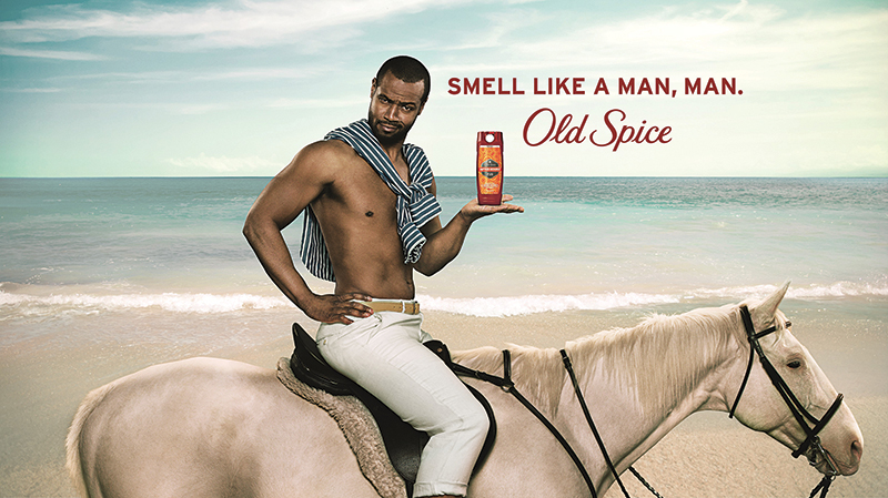 old spice horse advertisement, horses in marketing, commercials with horses, smell like a man horse ad