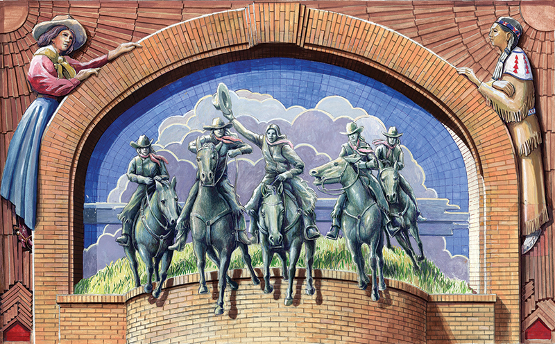 Cowgirl Museum Mural