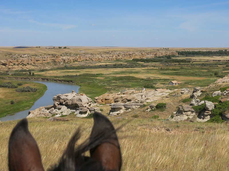 Writing-on-Stone Provincial Park on horseback, trail riding in alberta, horseback riding alberta, southern alberta trail riders, camping with horses