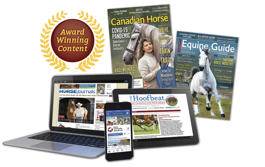 Multi-media coverage from Horse Community Journals Inc.