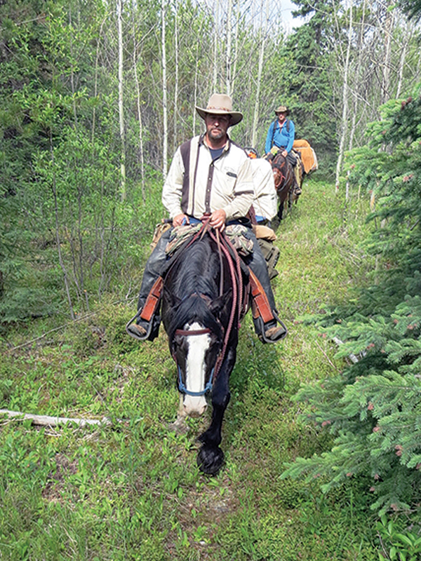 tania millen horseback riding, telegraph trail on horseback, blackwater river, rob lafrance telegraph trail, trail riding in canada