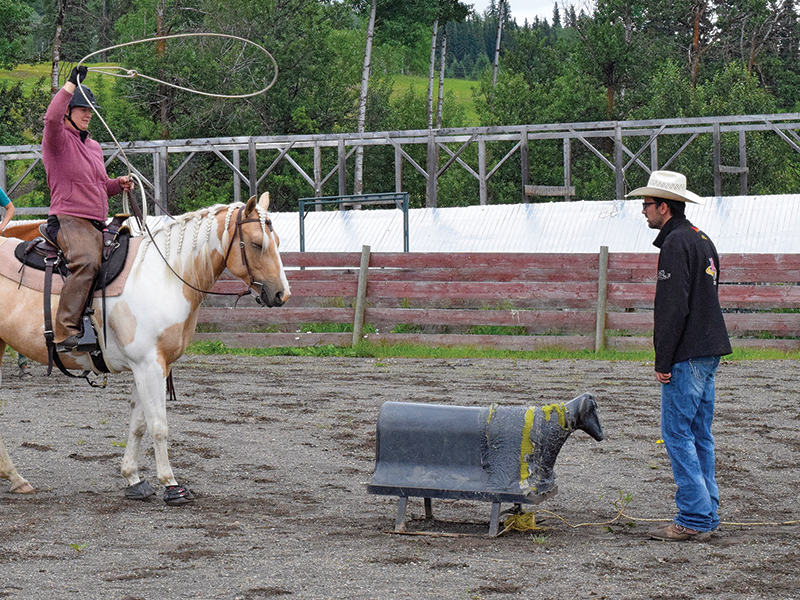 how to rope a cow, roping with horses, cowboy roping, ross smith president canadian ranch roping association, 