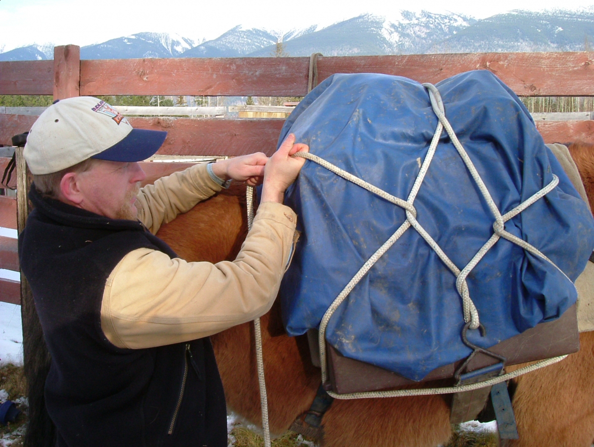 pack saddle types including the Decker pack saddle, wooden sawbucks, and modern molded plastic saddles. Although we typically use the modern saddles with molded plastic bars and metal cross forks, the type o