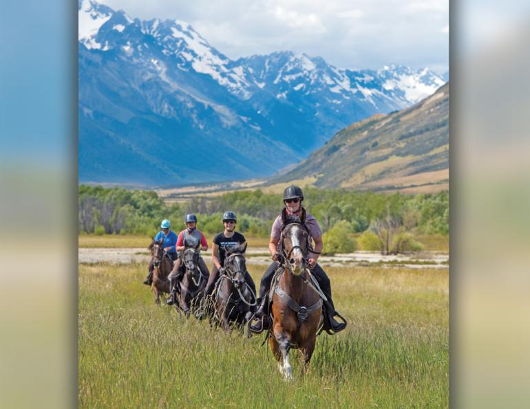 riding vacations, holidays with horses, wild women exhibitions horse rides, new zealand riding vacations