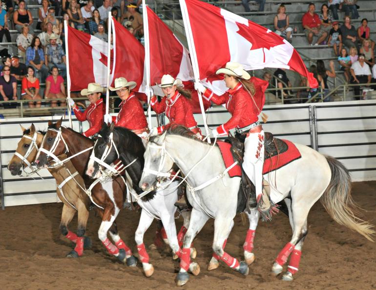 Canadian Cowgirls performing