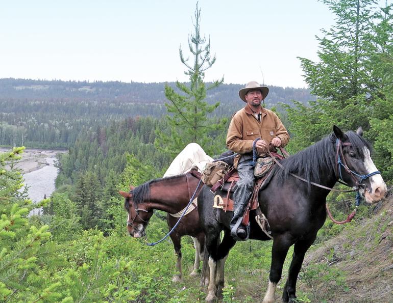 tania millen horseback riding, telegraph trail on horseback, blackwater river, rob lafrance telegraph trail, trail riding in canada