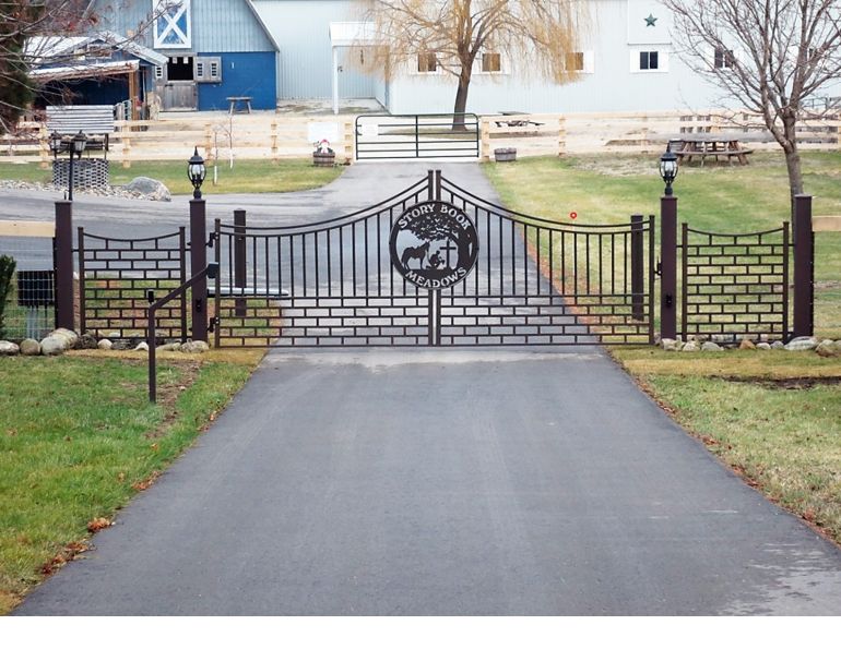 above all gates, equine gates, horse barn gates, gary carlo horse